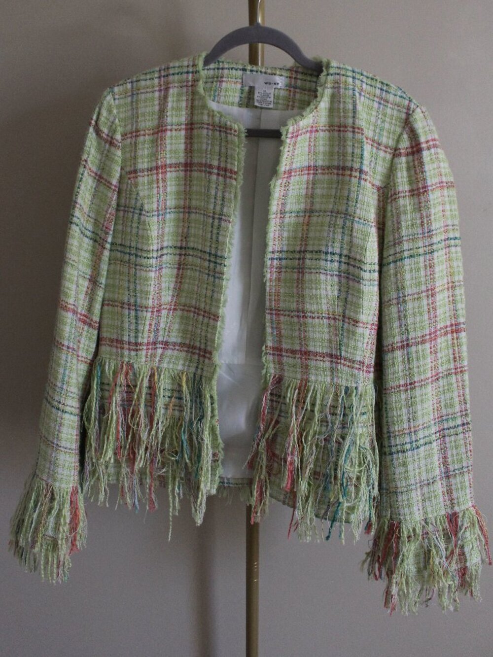 Women's WD.NY Tweed Jacket, Size 14
